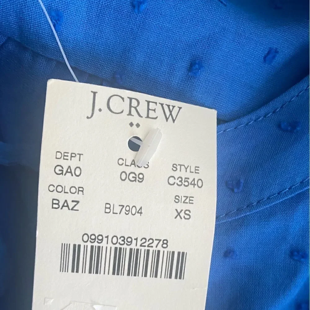 J Crew new blue blouse size XS